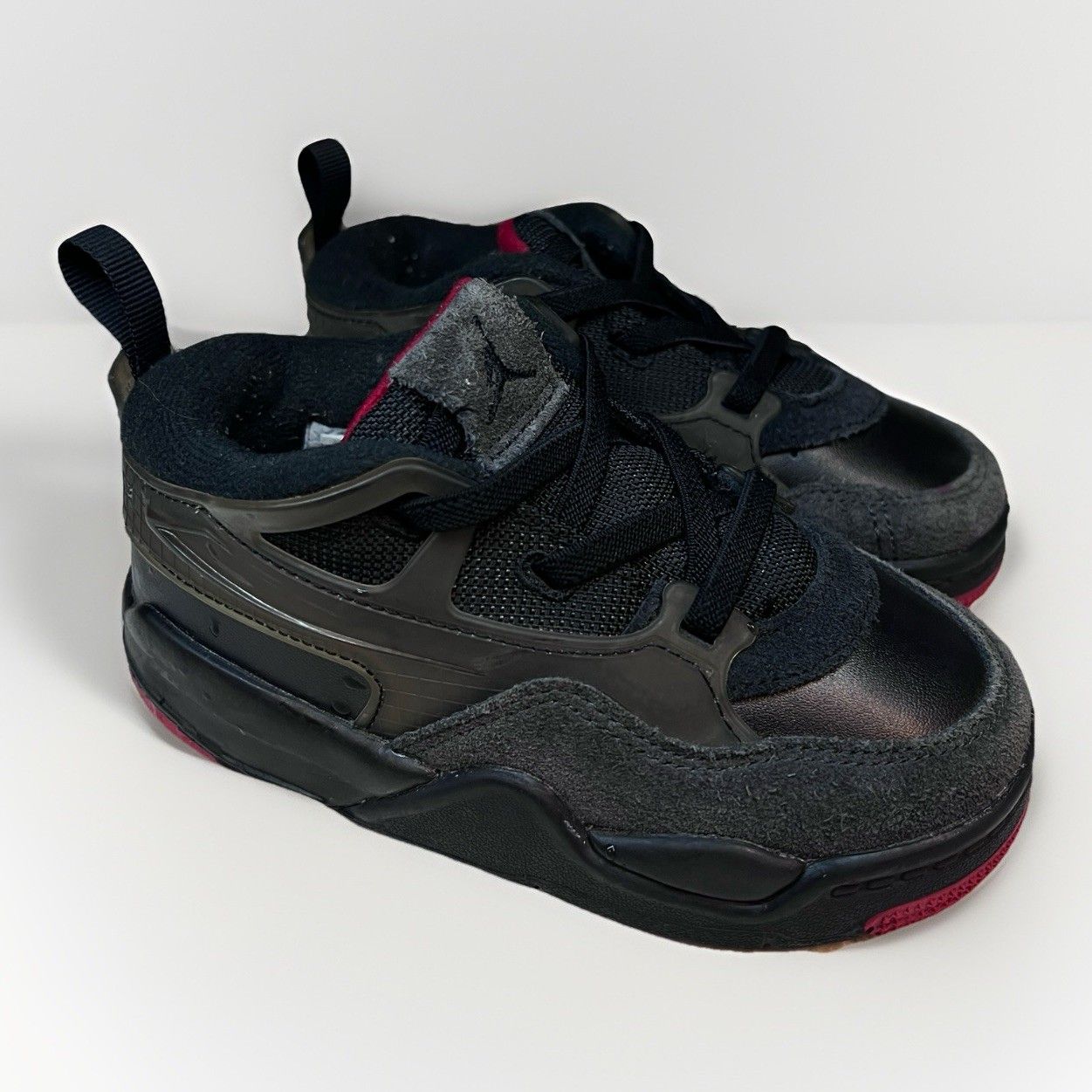 Air Jordan 4 Rm (Td) Bred Black/Varsity Red-Anthracite Toddler Size 9c